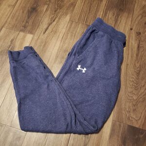 Under Armour Navy Blue Men's Sweatpants Tapered Leg Sz M